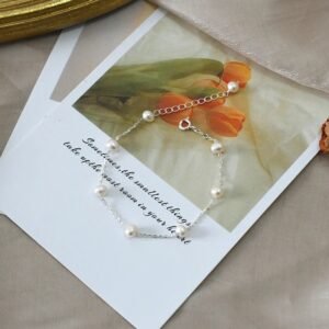 bracelet perle de culture blanche