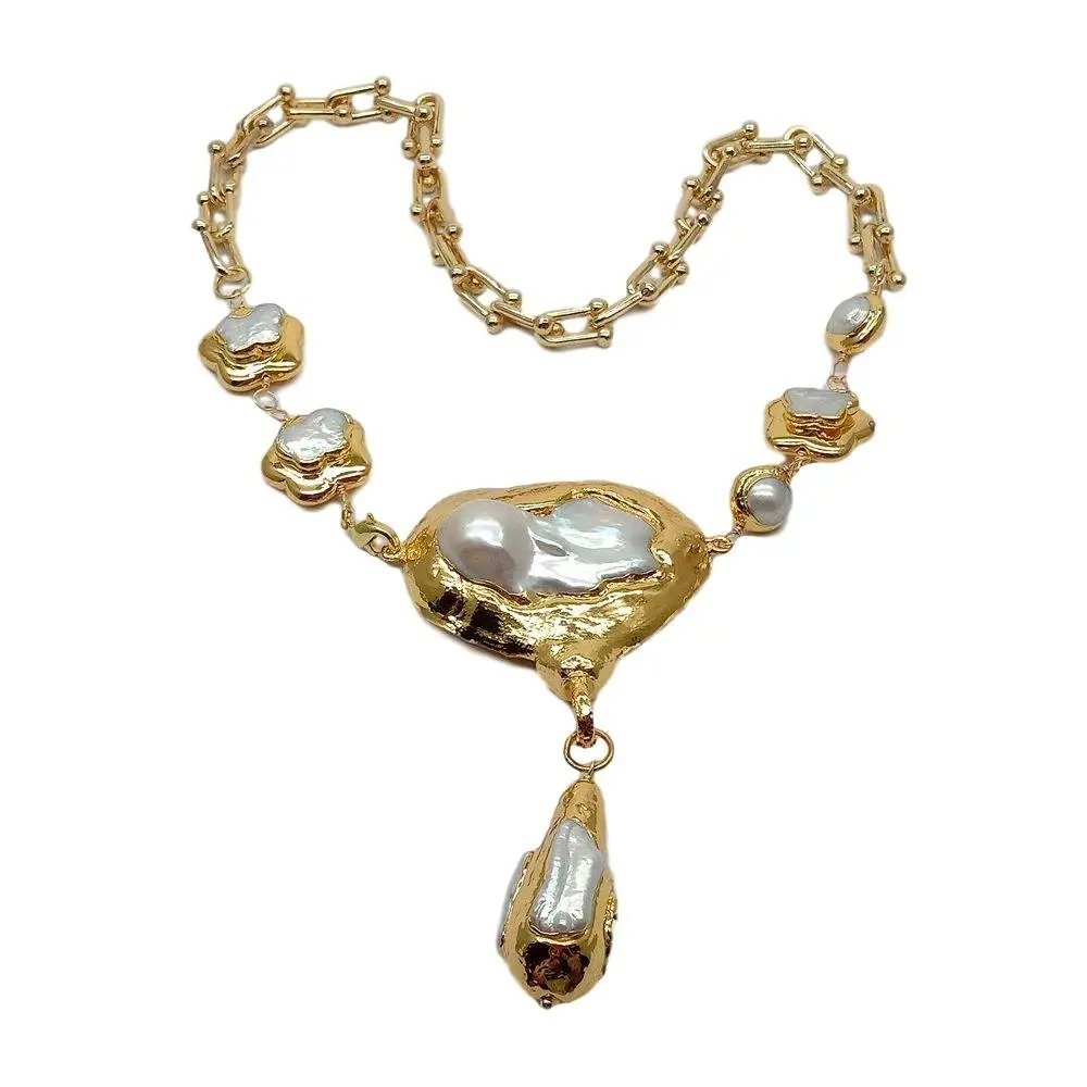 collier fantaisie perle de culture