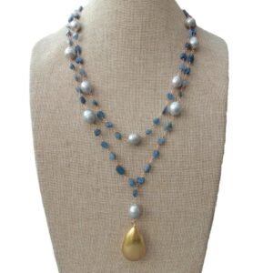 collier or et perle de culture