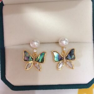 boucle d'oreille fantaisie perle de culture