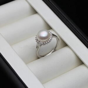 bague ancienne avec perle de culture