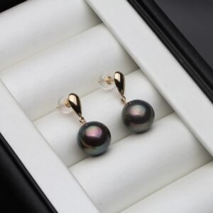 boucle d'oreille perle de culture tahiti