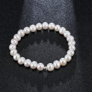 bracelet cordon perle de culture