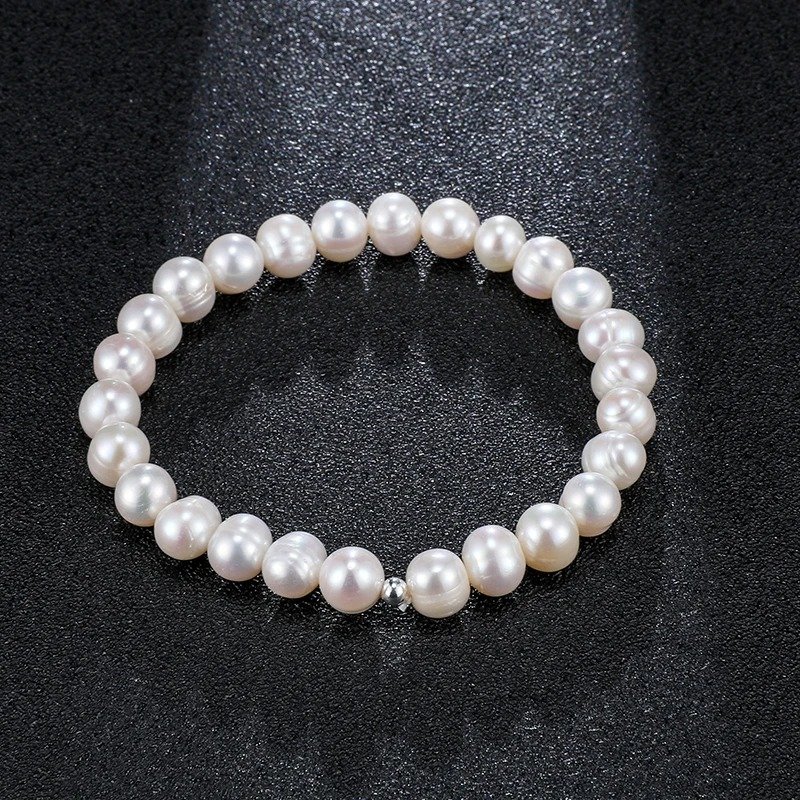 bracelet cordon perle de culture