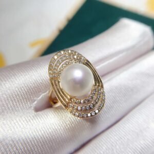 bague femme perle de culture